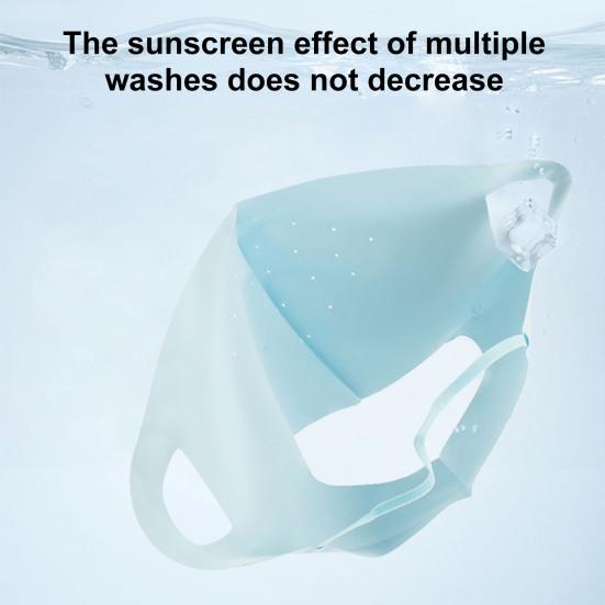 Sunscreen Face Guard Lightweight Ice Silk Fabric Cool Breathable 360 Degree Sun Protection Riding Face Guard