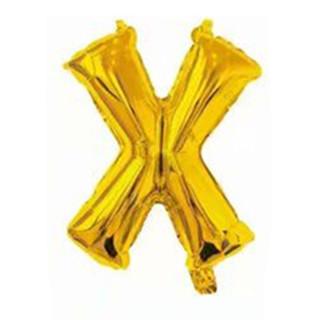 16 Inch Slim Gold Letter Aluminum Foil Balloon Bright Gold Wedding Decoration Film Balloon
