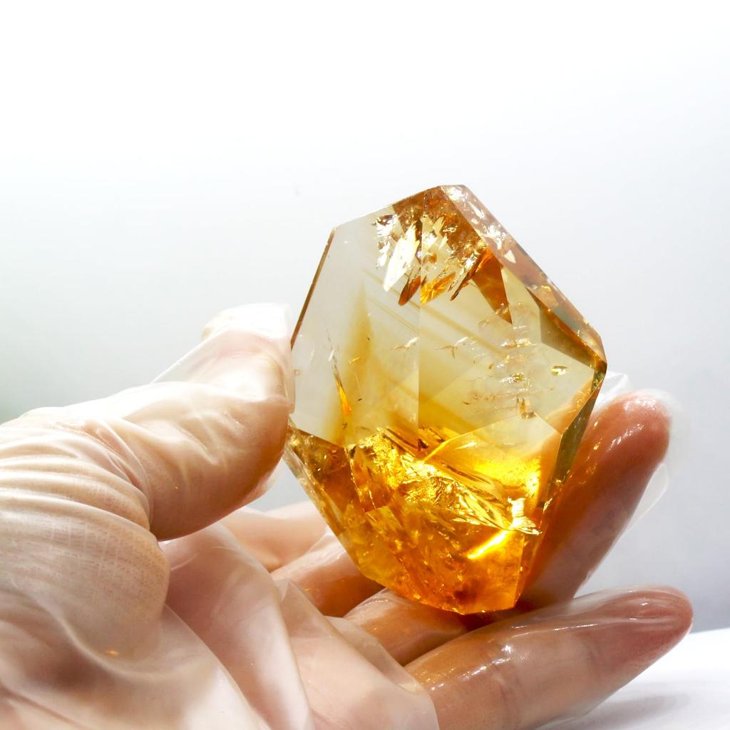 Citrine Natural Quartz Carefully Approximately Weighing Approximately Feng Good Home New Gift [TANAKA YA] Crystal, Selected, High-Quality, 584832mm,