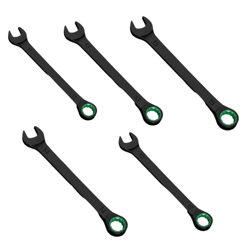 Professional Ratchet Wrench Set With Combination Open End And Reinforced Alloy Steel Construction Double Head Spanner