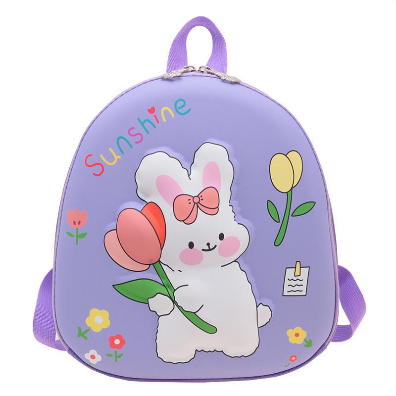 Colorful 3d Cartoon Rabbit Toddler Backpack With Eva Material For School