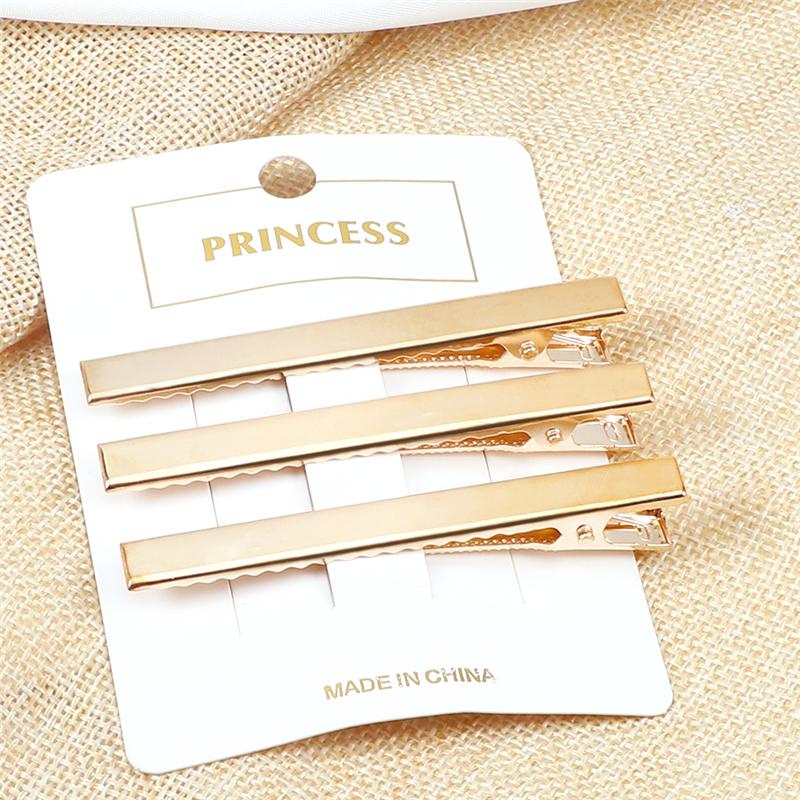 10Pcs/Lot Basic Metal Hair Clips Gold Silver Color Hairpins Fashion Simple Hair Alligator Clips For Women Hair Tools Accessories
