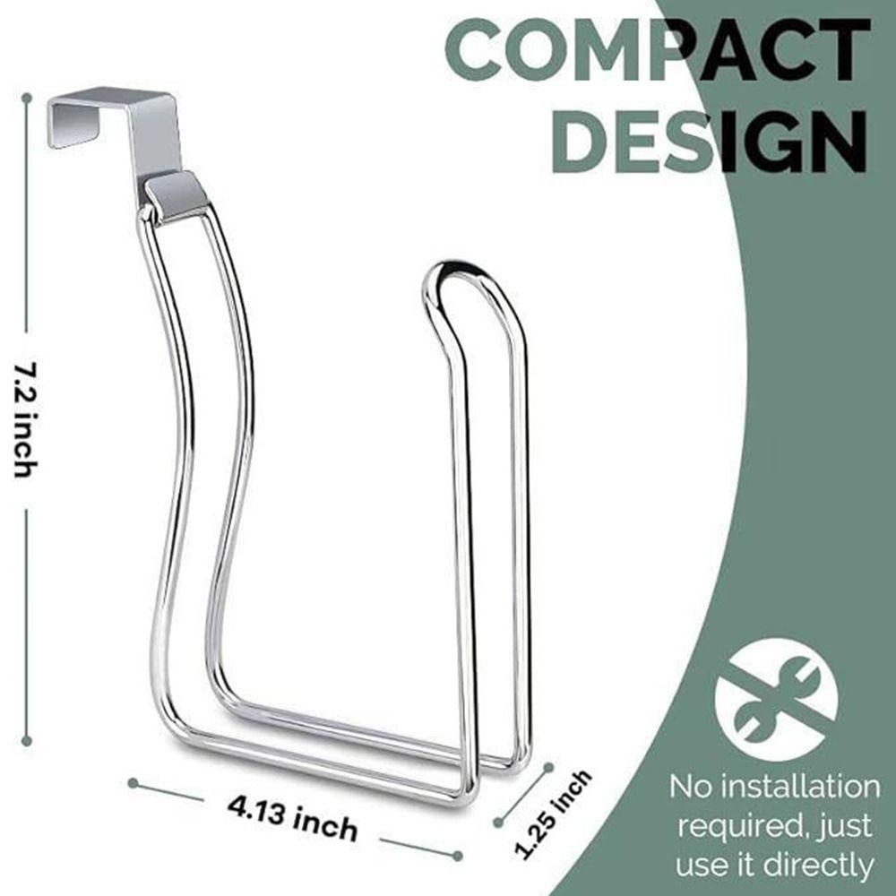 Hanging Roll Paper Hanger Wall Mounted Tissue Storage Holder Simple Toilet Roll Paper Holder  Home