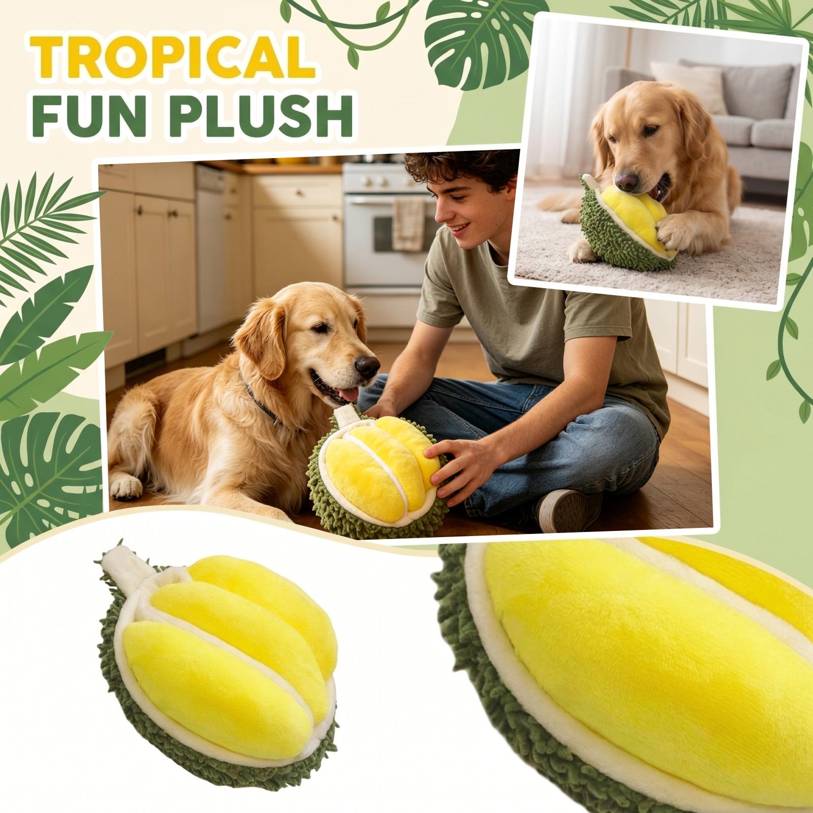 

Durian Shaped Squeaky Dog Toys, Interactive Plush Puzzle Dog Toys For Small Medium Large Dogs, Snuffle Mat For Dogs Enrichment Toys With Crinkle Paper One Size