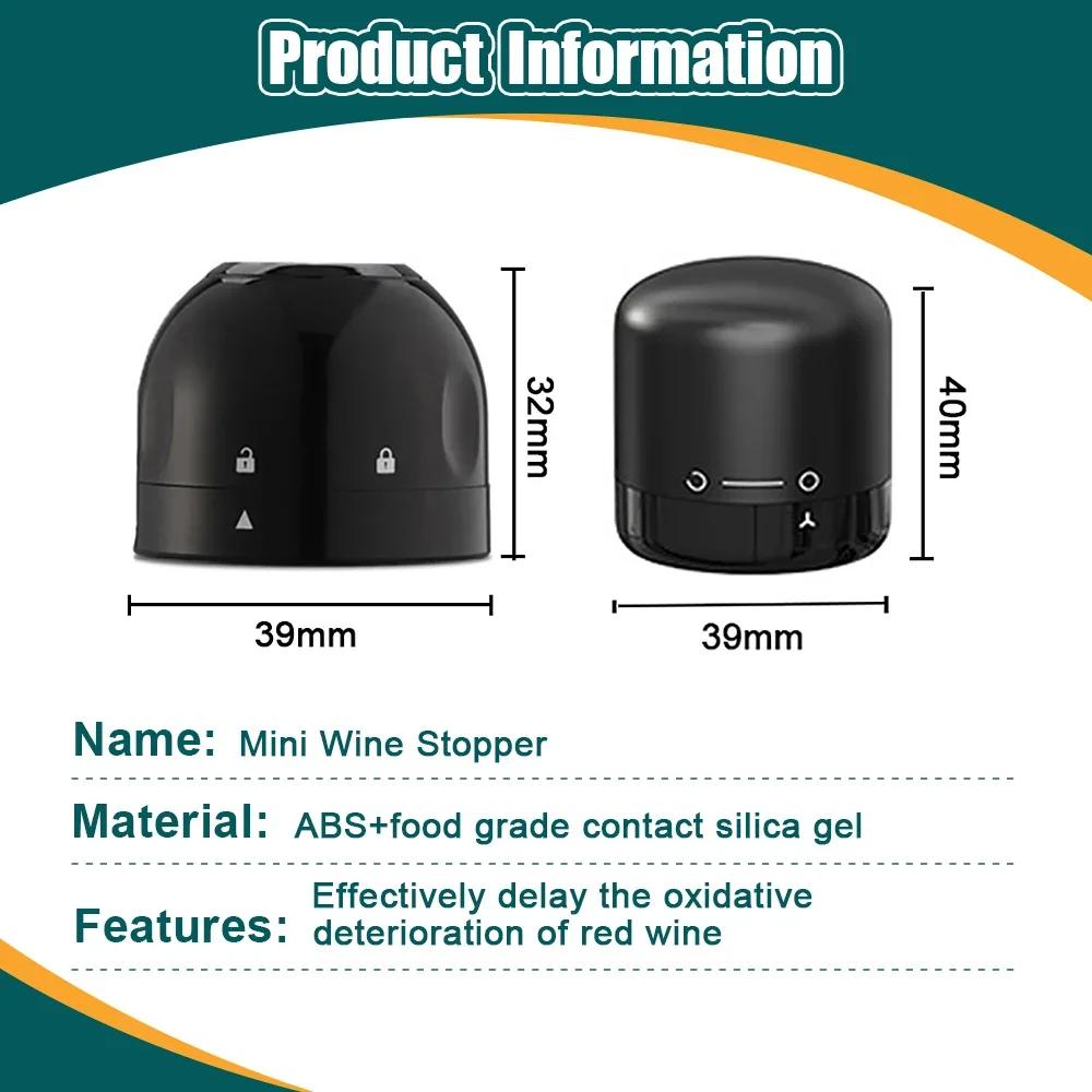 New Reusable Wine Bottle Stopper Wine Savers Rotating Locking Style Vacuum Wine Preserver Barware Bar Tool Vacuum Pump Corks