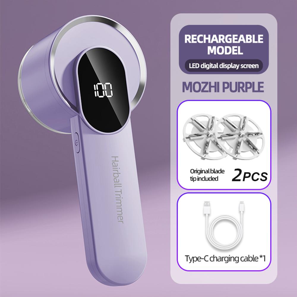 Hair Ball Trimmer Fabric Shaver Lint Remover Upgraded 6 Blade Design Fuzz Shaver Rechargeable for Travel Home Type C Charging