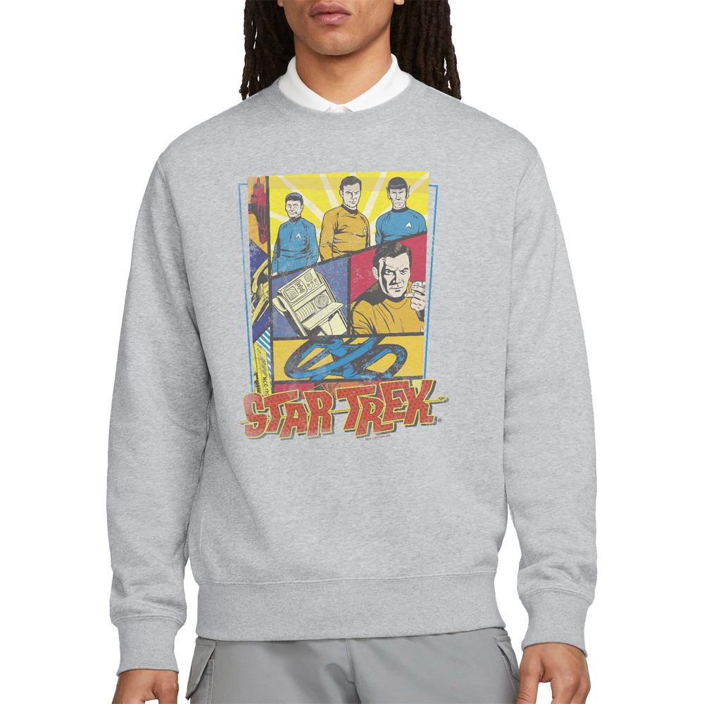 STAR TREK Unisex Adult Vintage Collage Sweatshirt