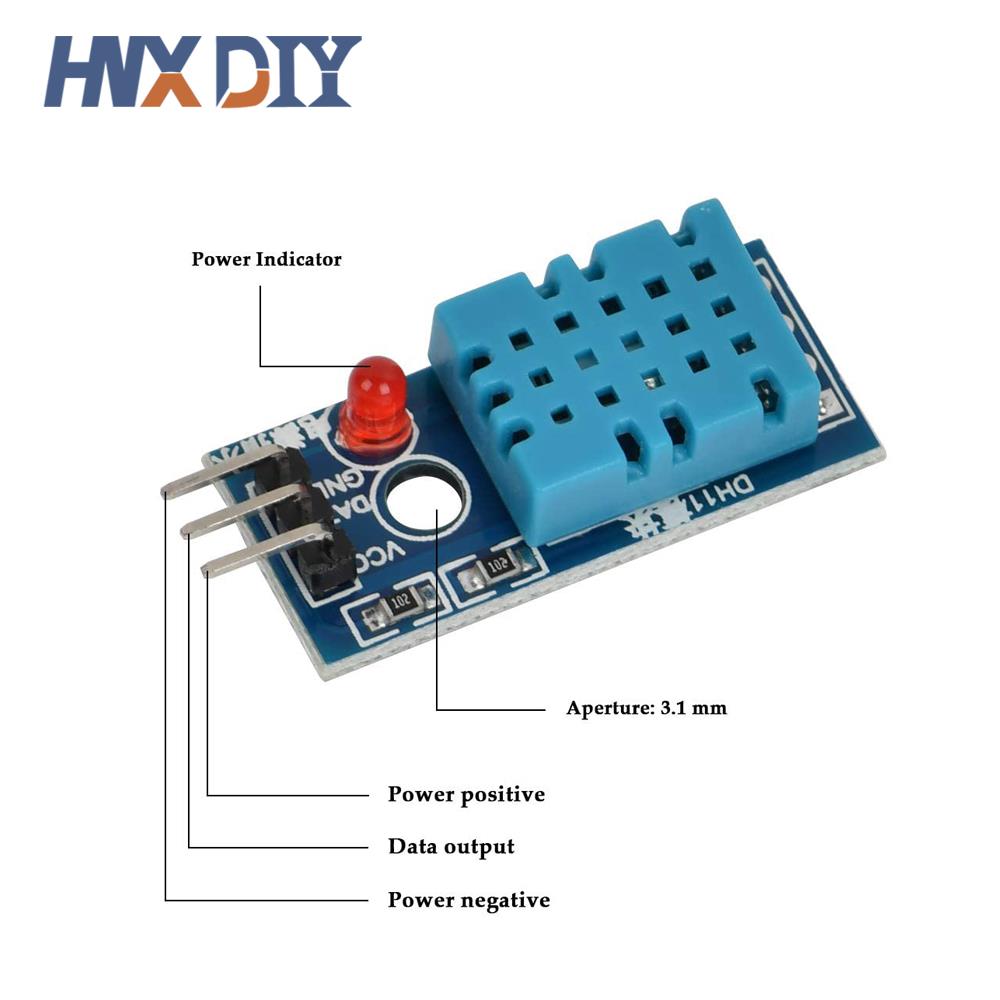 1-10pcs DHT11 Sensor Modules 3.3V-5V Digital Temperature and Humidity Sensor DHT11 3-Wire Ultra-low Power Module For Arduino