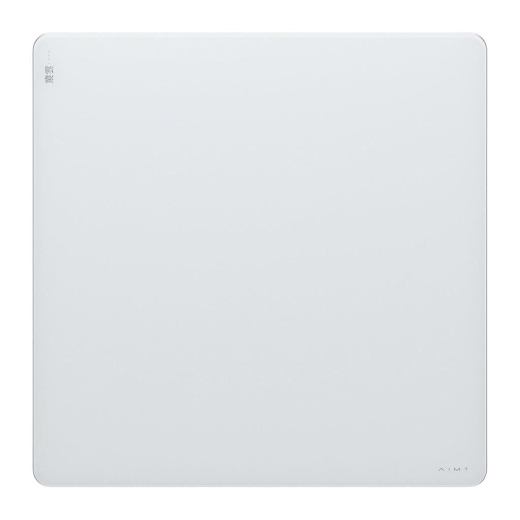 AIM1 Murakumo Glass Gaming Mouse Pad, Control Type, 500x500mm, White
