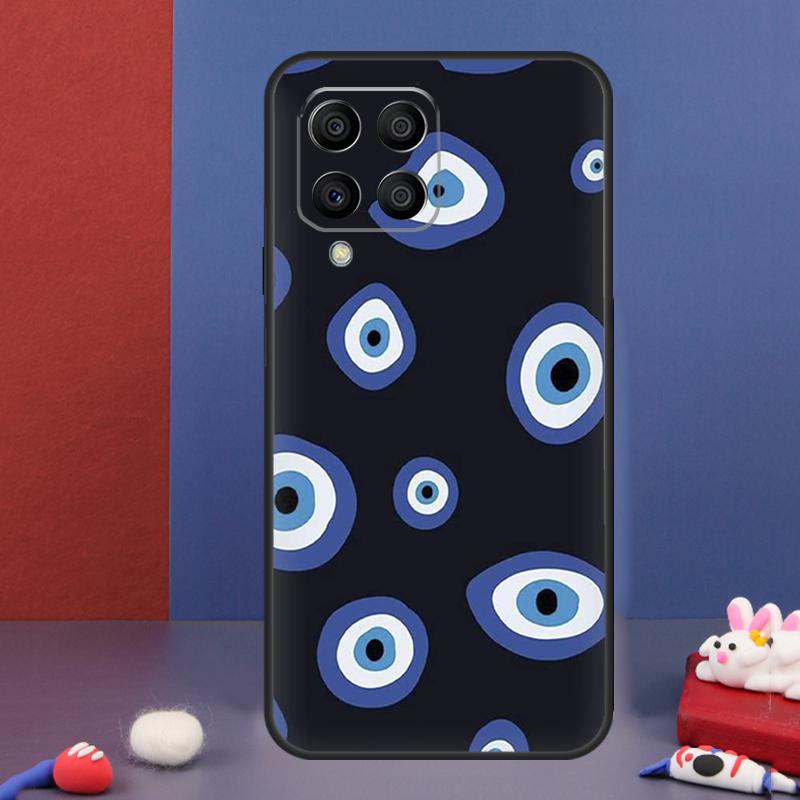 Lucky Eye Blue Evil Eye Print Case For Samsung Galaxy M31 M21 M11 M13 M54 M34 M14 M56 M36 M16 M53 M32 M52 M35 M55 M15 M06