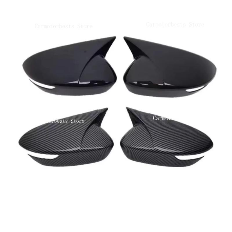 Car  Rearview Side Mirror Cover Fit For  Geely Coolray 2023 2024 2025 Wing Cap Rear View Case Trim Carbon Fiber