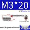201 Stainless Steel Headless Set Screw - Flat End Socket Screw