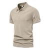 Men's Solid Color Short Sleeve Polo Shirt Basic Casual Golf Top