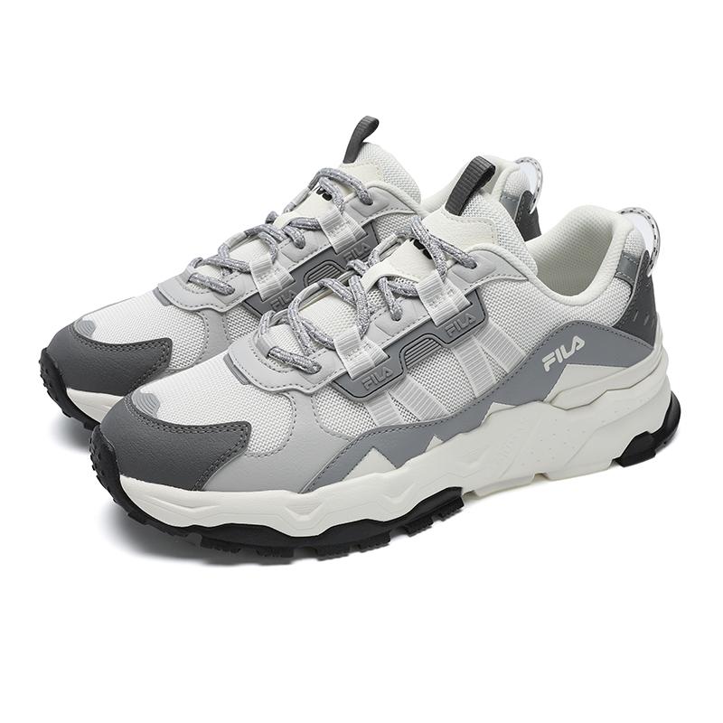 FILA Trek 1S Starry Sky Fashion Versatile Comfortable Simple Sports Durable Breathable Low-Top Casual Shoes Men Casual Shoes White Gray F12M522128FWV