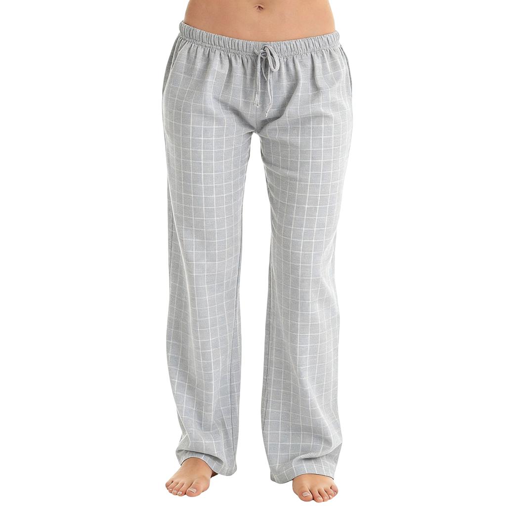 Womens Pajama Pants Sleepwear Casual Drawstring Elastic Waist Pants Comfy Straight Yoga Loose Trousers