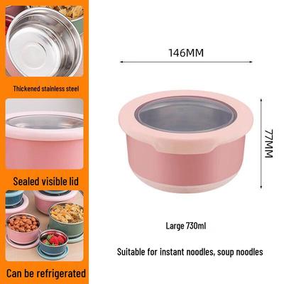 Stainless Steel Round Food Container with Lid
