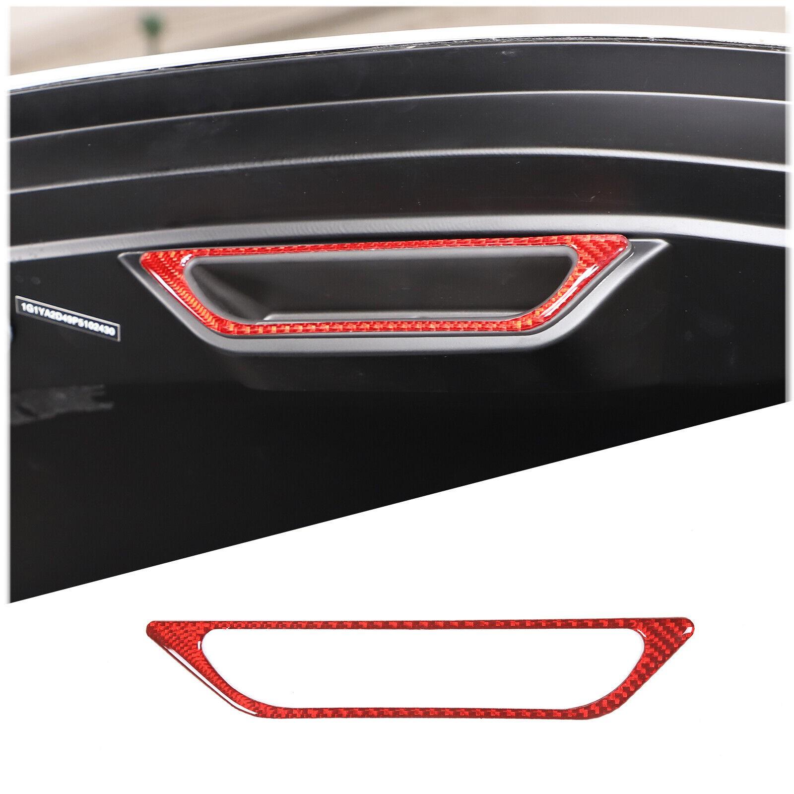 Red Carbon fiber Engine Compartment handle frame Trim For Corvette C8 -
