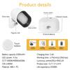 USB Wiederaufladbare LED Magnetische Wandleuchte Touch Leselampe RGB Beleuchtung mit Fernbedienung Drehbar Tragbares Nachtlicht