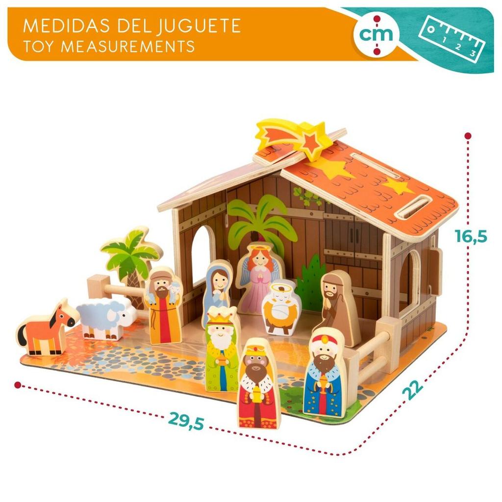 Christmas Nativity Set Woomax 20 Pieces 29.5 X 16.5 X 22 Cm (6 Units)