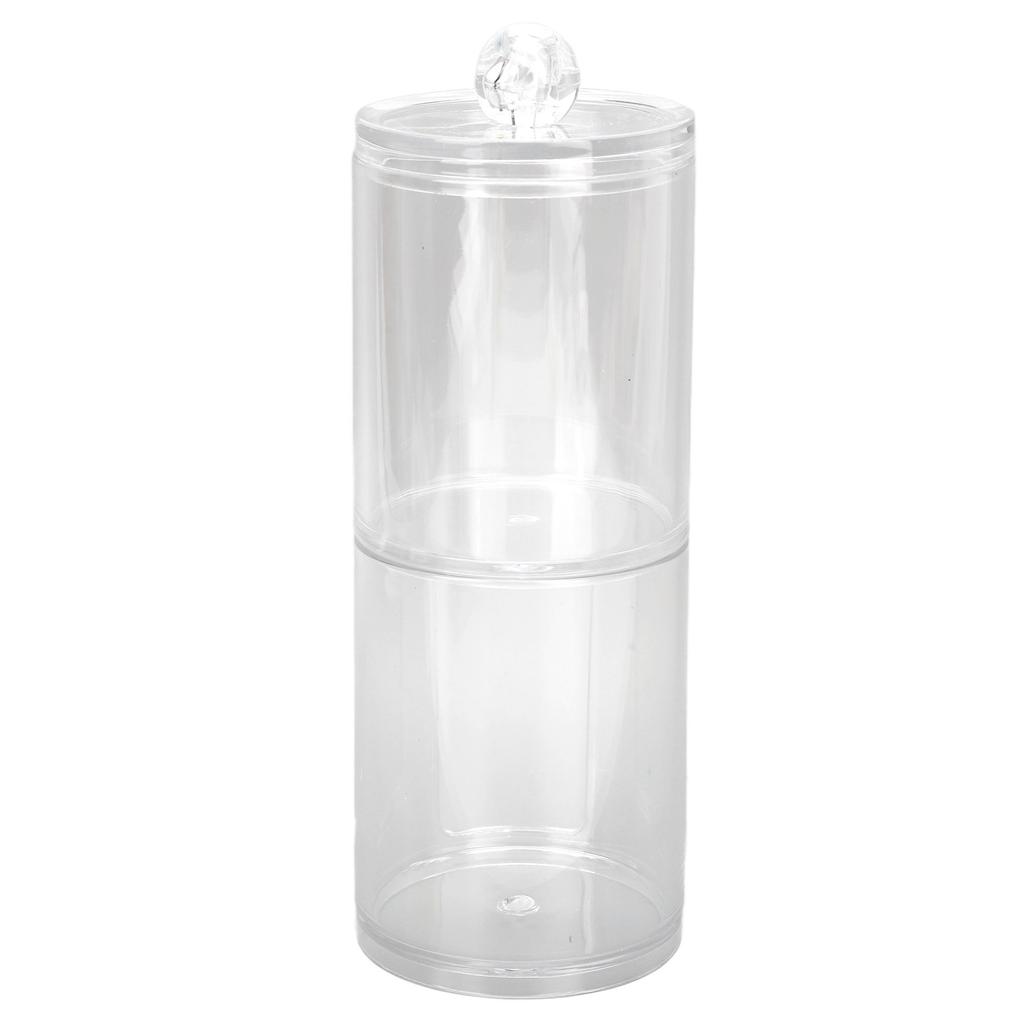 Cotton Swab Holder Organizer Professional Transparent Makeup Cotton Pad Container Storage Box for