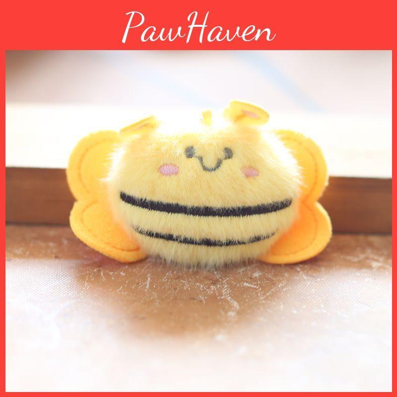 Plush Petite Bee Keychain Stuffed Animal Toy With Filling For Gift Childrens