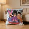 Cartoon B-Bobs Burgers Pillow Case Pattern Printed Pillowcase For Living Room Sofa Cushion Cover