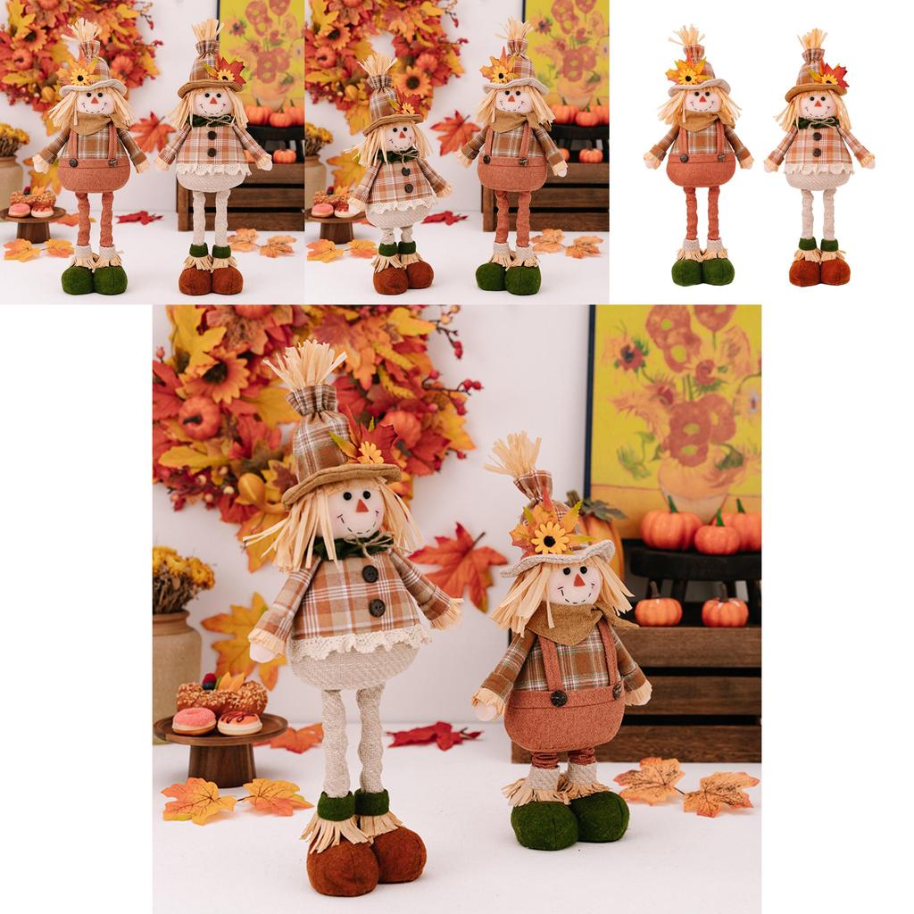 Panenka strašáka do pole pro sklizeň Plyšová figurka na Den díkůvzdání Domácí dekorace