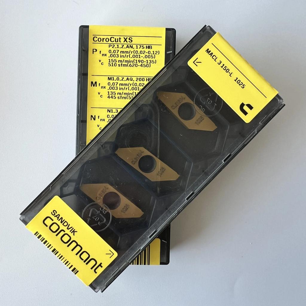 Sandvik / MACL3150-L 1025 / Industrial Indexable Carbide Inserts 10 Pcs
