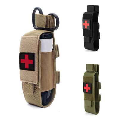Taktische Erste-Hilfe-Nylon-Tourniquet-Tasche Einzelne Pistolenmagazintasche Hülle Outdoor Jagd Messerholster Molle Medizinische Scheren-Packs