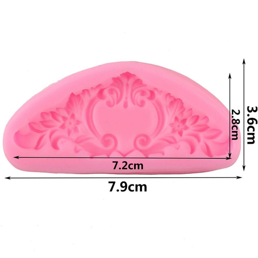 Moule en silicone en relief de fleurs pour décoration de gâteaux, bordures de gâteaux, moules à fondant, outils de décoration de gâteaux, moules à pâte à modeler au chocolat et à la pâte polymère