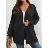 JPNTKY Women's Vintage Casual Solid Color Print Autumn Winter Long Sleeve Jackets & Coats