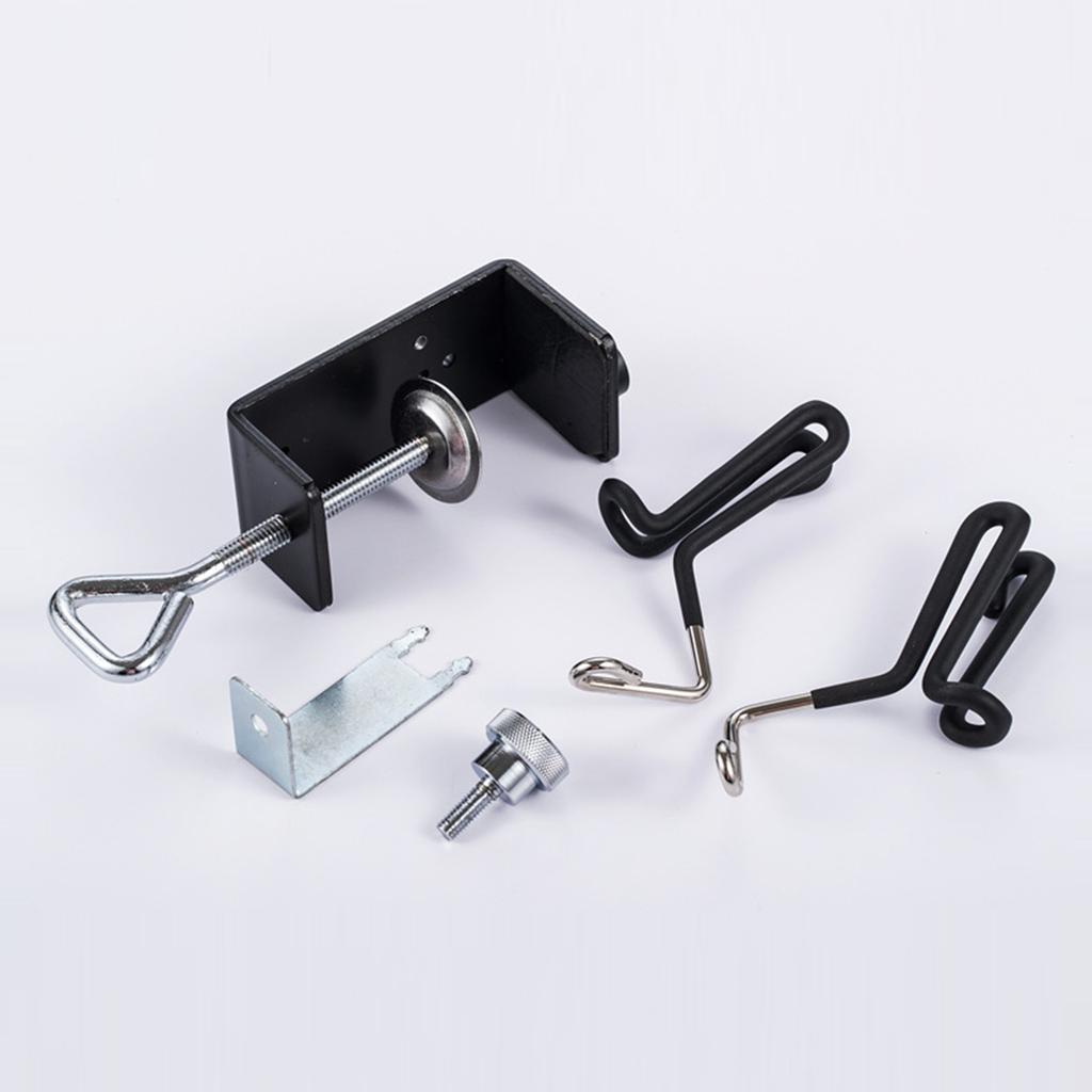 Universal Airbrush Holder Stand Practical Clamp-on Table Stand Air Brush Rack Tool Two-brush Holder for Most Airbrushes