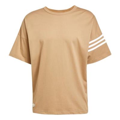 Originaler Neuclassics Løs Komfortabel Strikket Rund Hals Kort Ermet T-skjorte Herre Topper Papp JC9932