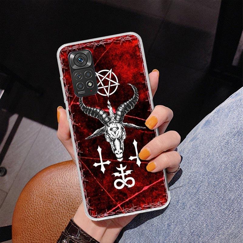 Satanic Goat Satan Devil Phone Case For Xiaomi Redmi Note 15 14 13 12S 12 11 Pro Plus 14S 11S 11E 10 10S 11T 5G Personalized Cov