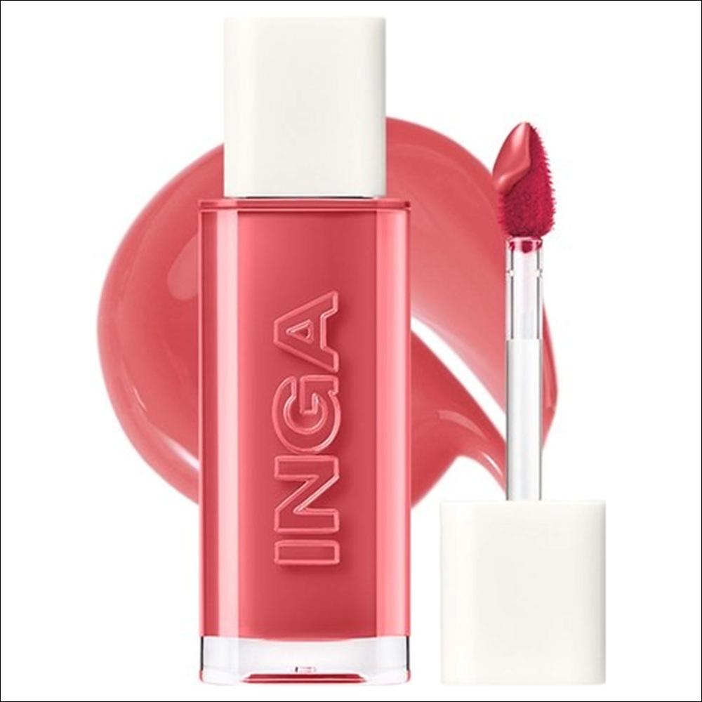 [INGA] Water Glow Lip Tint (4.5g) - 13 Colors | Long-Lasting Hydrating Glossy Tint, Non-Sticky Glass Skin Finish, K-Beauty
