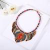 3Pcs/Set Braided Rope Indian Choker Ethnic Style Leisure Necklace Fashion Bohemian Necklace  Ladies