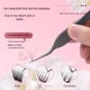 Non-Magnetic Heat-Treated Precision Eyelash Tweezers for Lash Artists - Chinese Curved for Grafting, Blooming, and Separating.