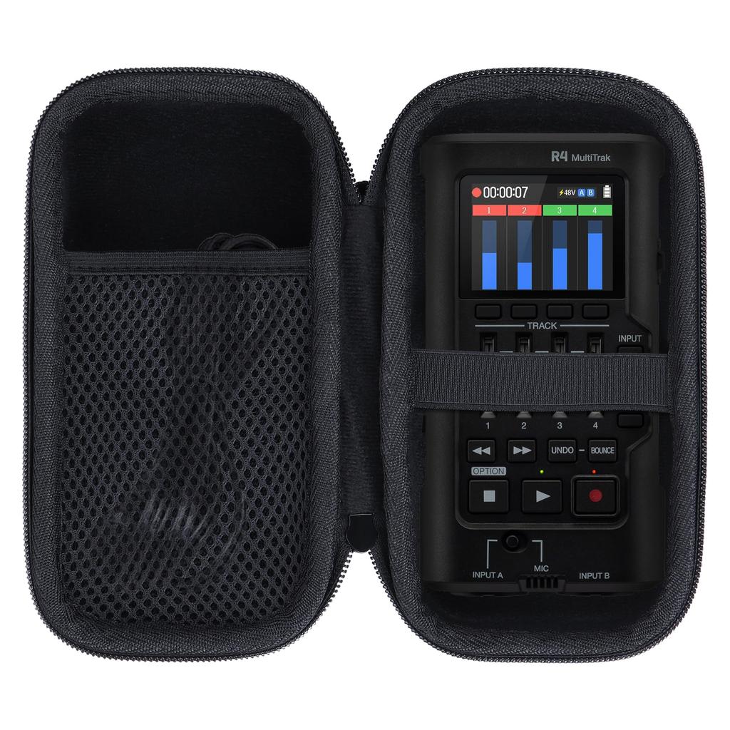 Zoom R4 MultiTrak 32bit Float Portable Recorder Compatible with Lebakort Storage Case Multi-Track