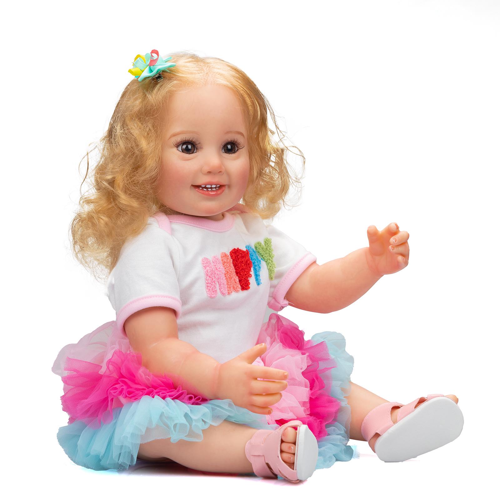 55cm Silicone Realistic Reborn Doll Cammi - Water-Friendly & Cute 55 cm