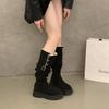 [Fan snap-up price] Over-knee thick-soled two-wear folded knight boots, fat mm thick legs, thin high boots, women's winter