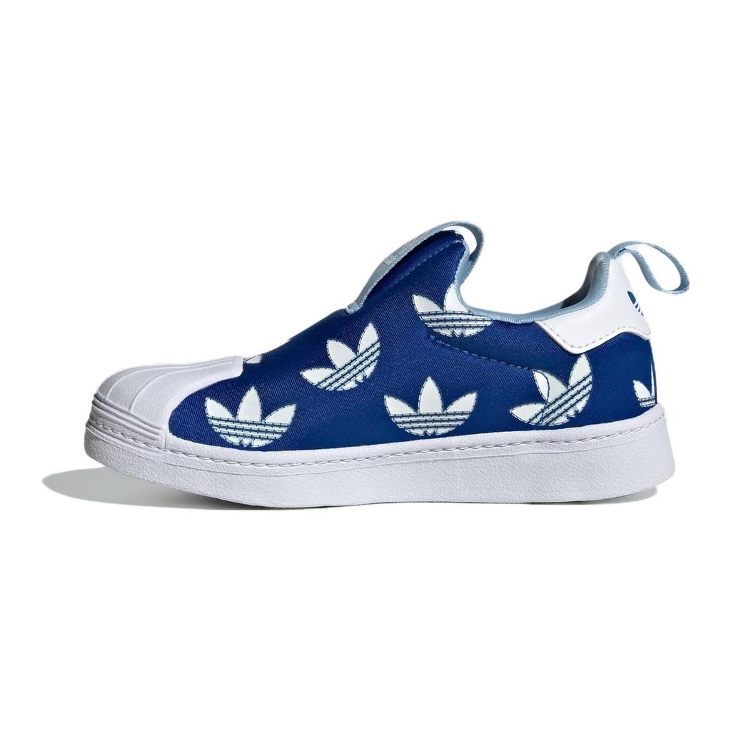 Adidas Originals Superstar 360 Leather Cushioning Low-Top Kids Skate Shoes Blue Kids Skate Shoes IF3585