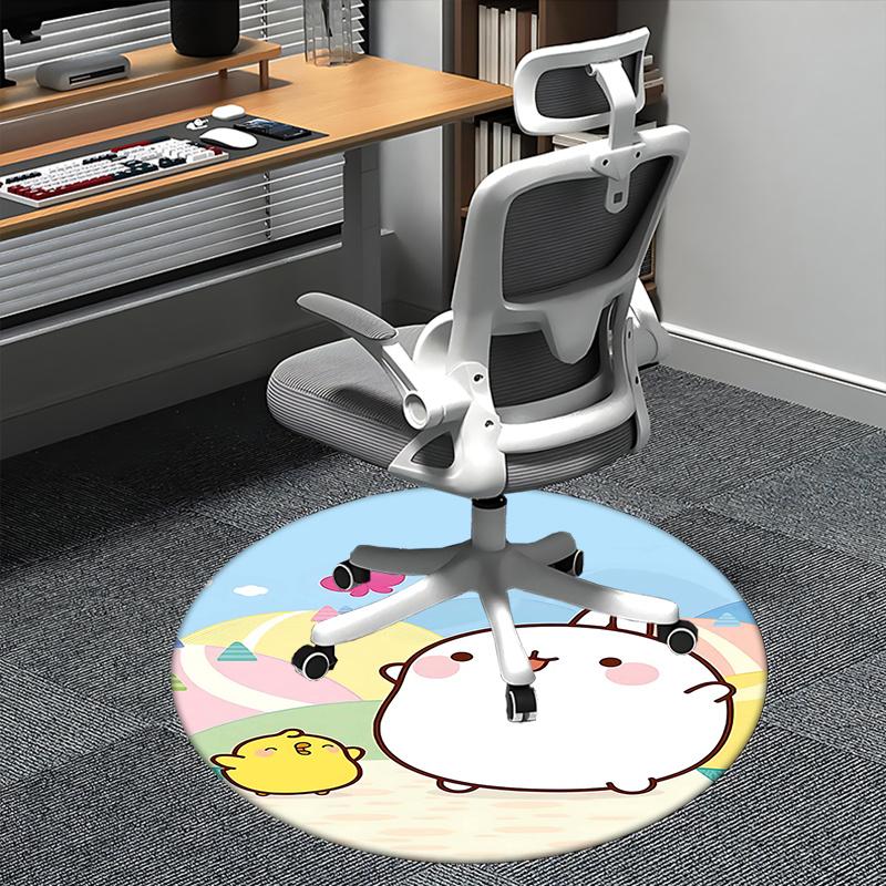 

Cute Animal Toy, Goods Chair mat Round Rug Office carpet, Non slip, Suitable for Living Rooms, Bedrooms Decor.1205498a 80cm by 80cm