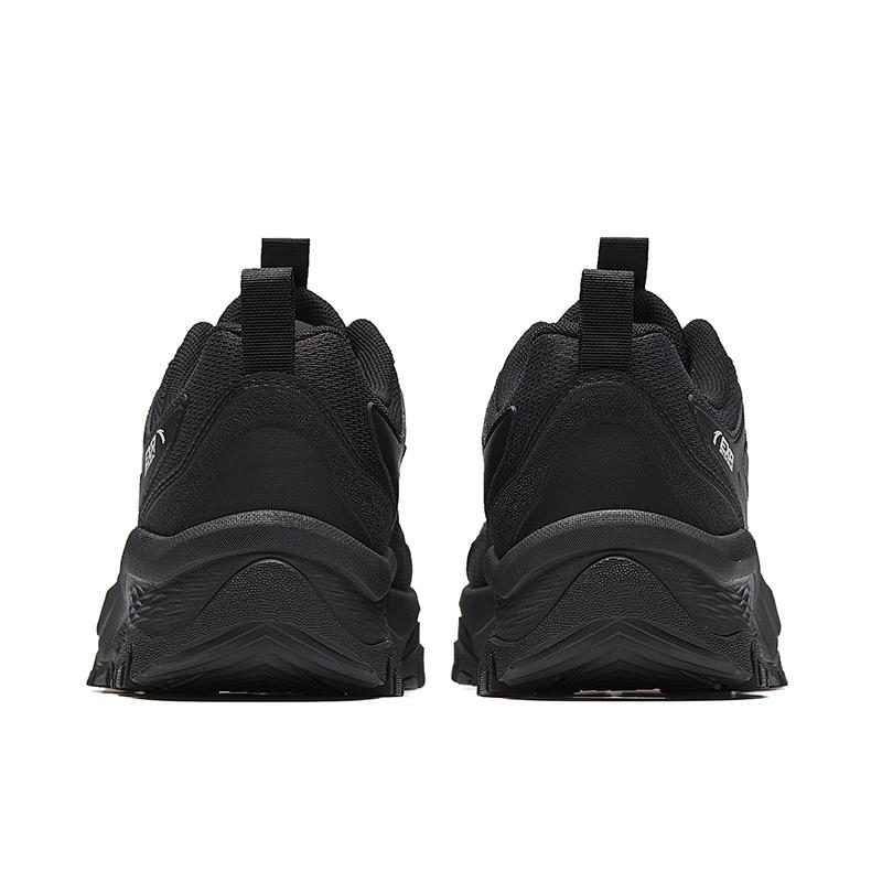 Anta Comfortable Fashion Versatile Synthetic Leather Fabric Shock Absorbing Wear Resistant Low Top Casual Running Shoes Men sneaker Black 912545584-4