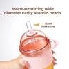 Silicone Cover Clear Tumbler with Lid and Straw Water Bottle Smoothie Cup Suction Cup  Home Use