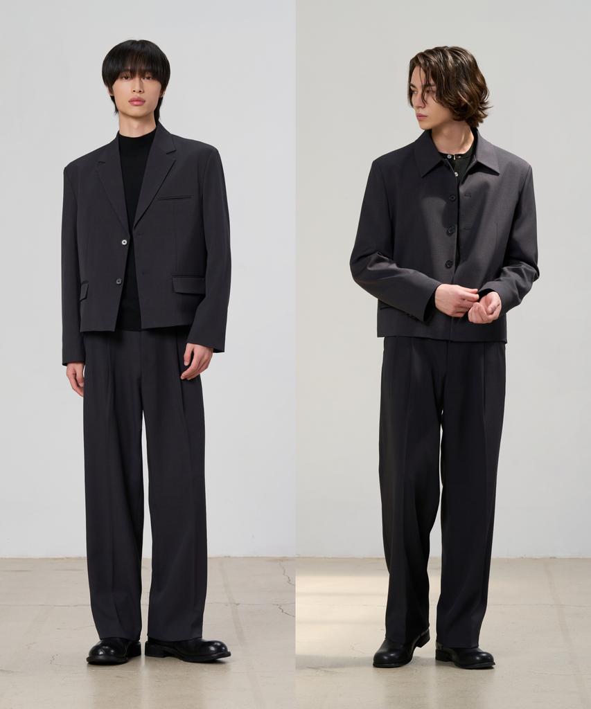Ensemble Modulaire Hyoji Crop (F01-Charbon)