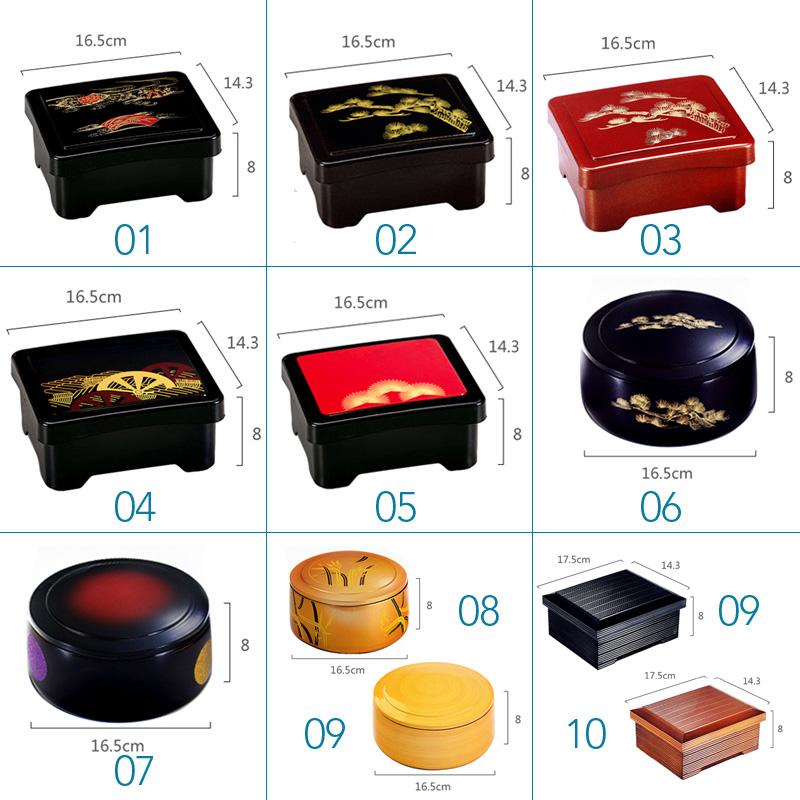 Japanese Style Bento Boxes Resin Japanese Eel Box Healthy Meal Prep Food Container Rice Sushi Catering Snack  Lunch Box With Lid