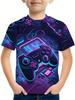Kids Clothes Summer Boys Clothes Round Neck Child T-Shirt Short Sleeve Teen Boy Clothes Cartoon Computer Game Children's T-Shirt
