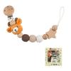 Crochet Animal Pacifier Clips Baby Teether Toys Straps Baby Pacifier Chain Pacifier Holder Clips