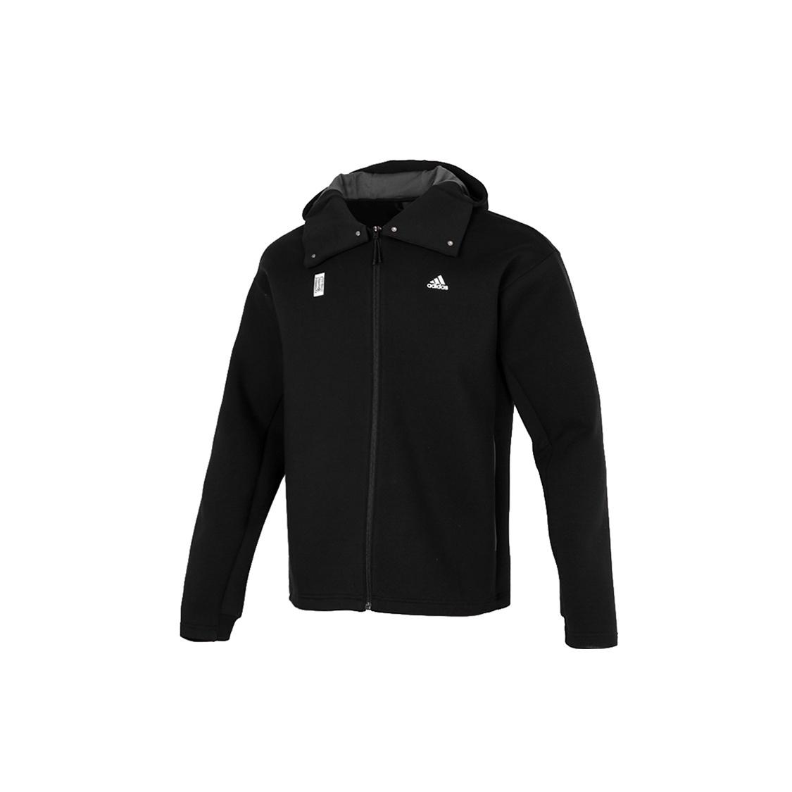 adidas Wj Jkt Warm Casual Sports Hooded Jacket Black Men s GU1749 L