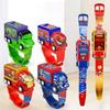 Reloj de Proyección Electrónico de Juguete para Niños de Spider Man Con Pantalla de Hora Para Juego Interactivo